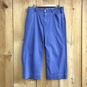 J. Jill Denim Wide Leg Cropped Blue Jeans Sz 16